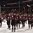 TORONTO, CANADA - DECEMBER 29: Team Latvia Players salute their fans after a 10-2 loss to Team Canada during preliminary round action at the 2017 IIHF World Junior Championship.  (Photo by Matt Zambonin/HHOF-IIHF Images)

